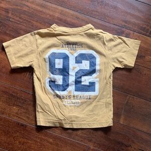 Cotton On Kids' 92 Sports League T-Shirt - Mustard Yellow